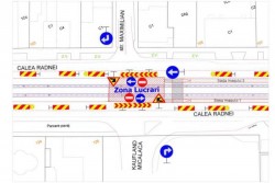 Restricții de circulație pe Calea Radnei în zona Kaufland
