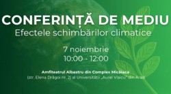 Conferința „Efectele schimbărilor climatice” – care va initia dialogul interdisciplinar despre provocările mediului