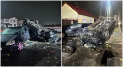 Accident spectaculos pe strada Constituției