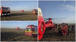 Intervenție a elicopterului SMURD după ce un bărbat s-a dat peste cap cu ATV-ul în apropiere de Nădlac