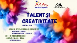 Palatul Copiilor Arad organizează cea de-a IV-a ediție a evenimentului
 „Seara Atelierelor Deschise – Talent și creativitate”

