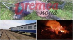 Trei tragedii petrecute într-un județ într-o singură zi: Tânăr găsit spâmzurat în toaleta trenului, femeie ucisă de câini și bătrân găsit carbonizat în urma unui incendiu 