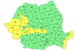 Cod Galben de vânt puternic în vestul țării