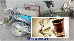 Tânăr din Buteni afumat bine la ghidonul motocicletei. Depistat cu alcoolemie de 1,26 la mie


