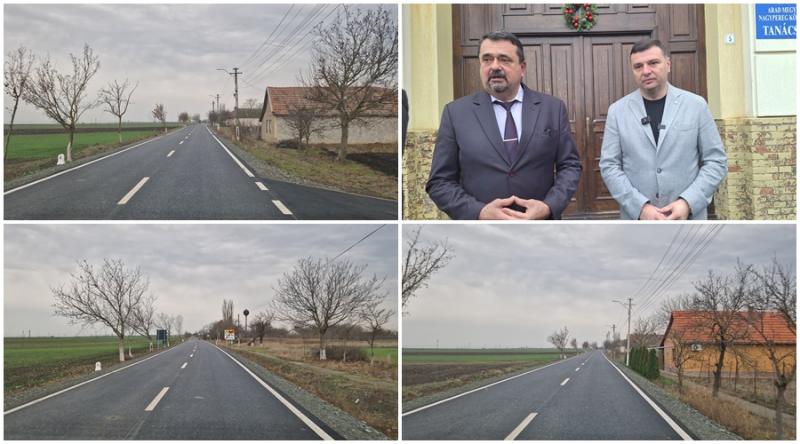 Consiliul Județean Arad finalizează modernizarea drumului județean 709J Peregu Mare – Peregu Mic