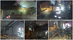 Un scurtcircuit electric a provocat un incendiu la o casă din Apateu. Două persoane au suferit atac de panică