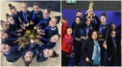 Gimnastica ritmică arădeană încheie anul competițional în forță: Ansamblurile de junioare III și IV, campioane, respectiv vicecampioane naționale

