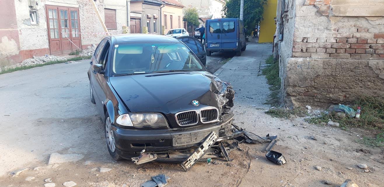 Accident cu trei mașini și o alcoolemie de 1,08