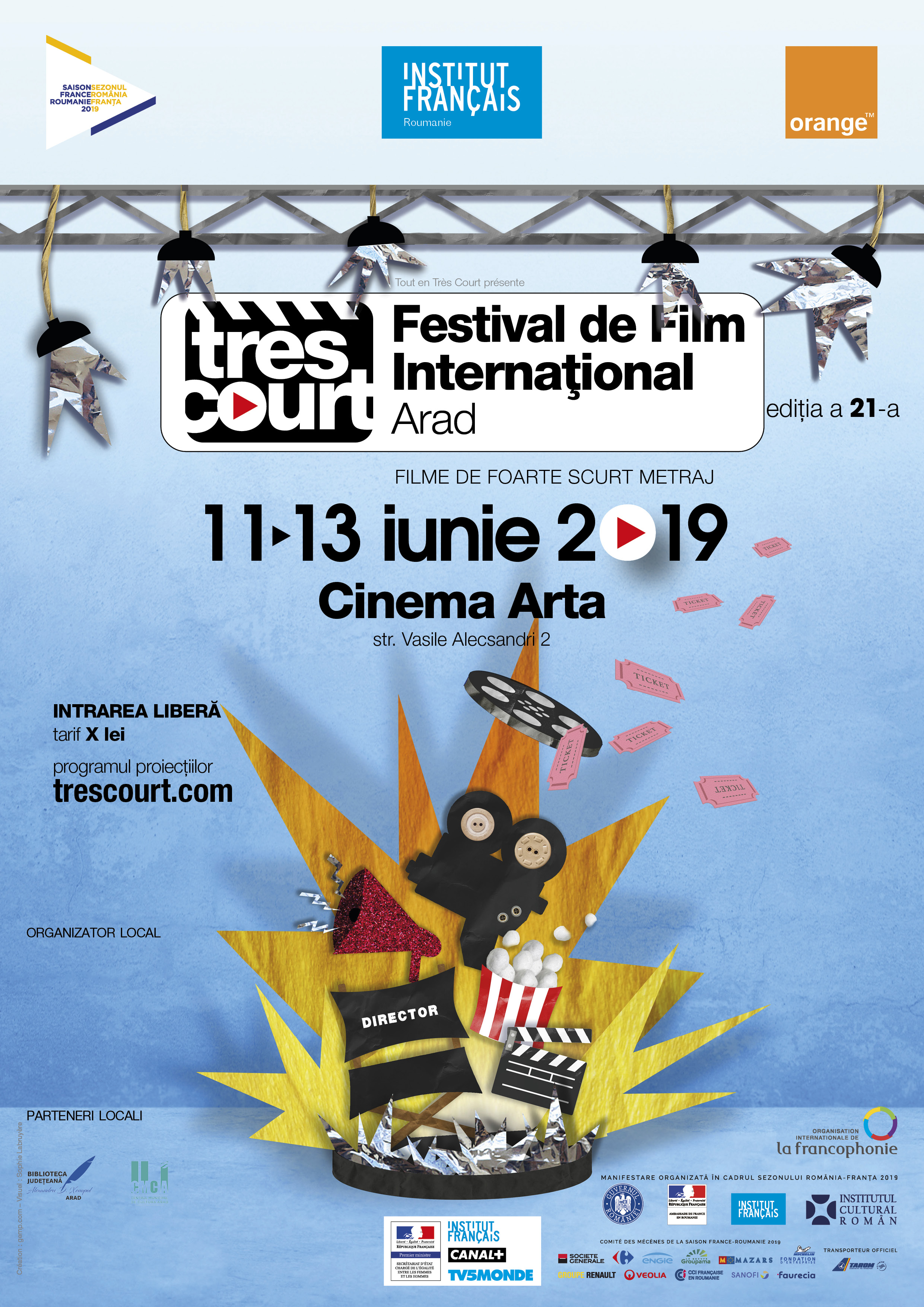 Arădenii sunt invitați la „Tres Court” - Festivalul Internațional de Foarte Scurt Metraj 