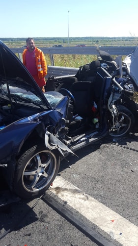 GRAV accident pe autostrada A1 în Arad, cu șapte victime din care una încarcerată 3