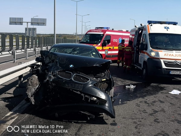 GRAV accident pe autostrada A1 în Arad, cu șapte victime din care una încarcerată 7