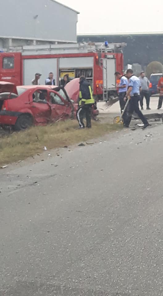 Grav accident la intrare în Sântana 2